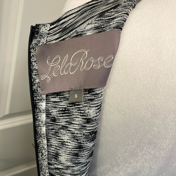 Lela Rose Black and White Patterned Dress - Picture 7 of 16